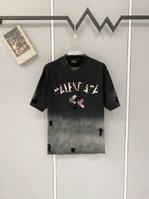 [발렌시아가] 데미지 반팔 티셔츠