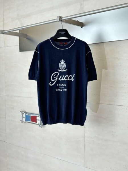 [구찌] 피렌체 1921 크레스트 니트 티셔츠