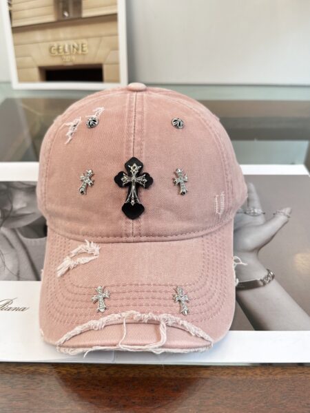 [크롬하츠] 빈티지 컬러블록 데님 베이스볼 캡 (5 COLOR)