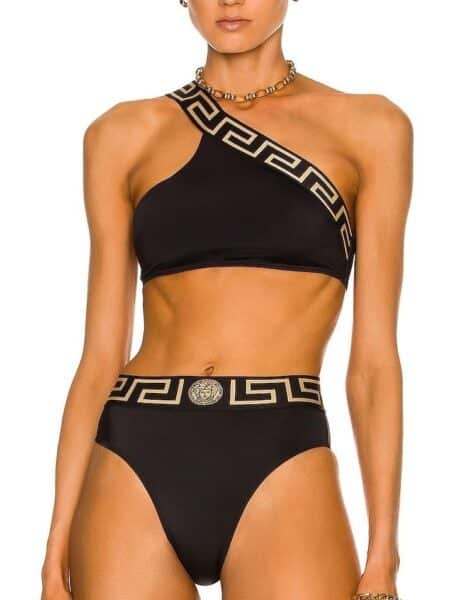 [베르사체] 그레카 원숄더 비키니 세트