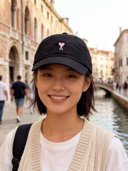 [아미] 하트 로고 자수 볼캡 (11 COLORS)