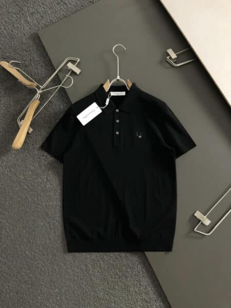 [디올] 로고 자수 니트 폴로 셔츠