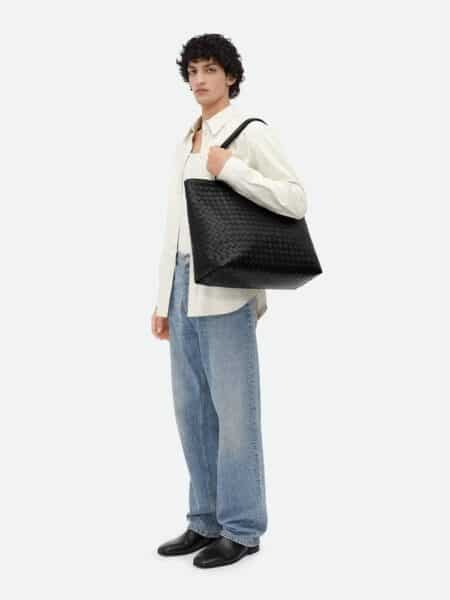 [보테가베네타] 인트레치아토 지퍼 레더 라지 토트백 786666 (2 Colors)