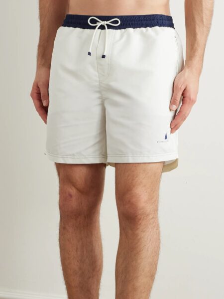 [브루넬로 쿠치넬리] 자수 로고 반바지