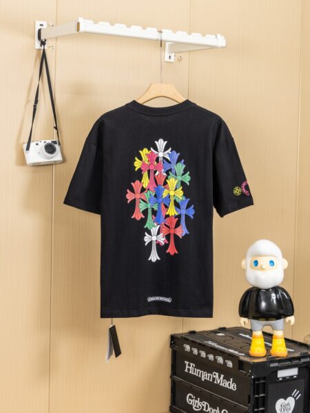 [크롬하츠] 멀티 컬러 크로스 티셔츠 (2 COLORS)