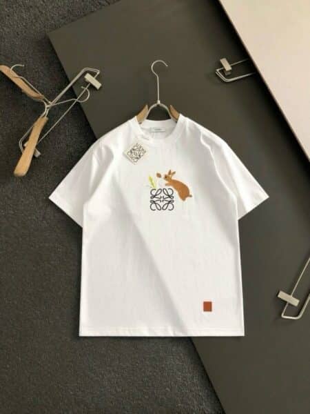 [로에베] 아나그램 버니 자수 티셔츠 (2 COLORS)