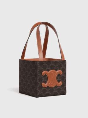 [셀린느] 트리옹프 퀴르 캔버스 앤 카프스킨 미디엄 박스백 199202