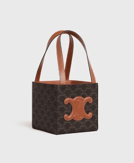 [셀린느] 트리옹프 퀴르 캔버스 앤 카프스킨 미디엄 박스백 199202