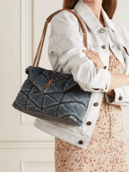 [생로랑] 푸퍼 데님 미디엄