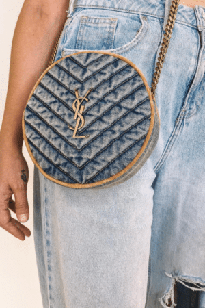 [생로랑] 바이닐 라운드 백