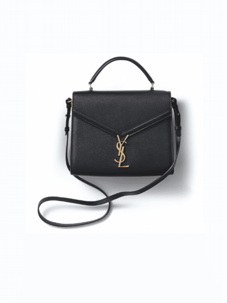 [생로랑] 그랑 드 뿌드르 엠보스드 가죽 카산드라 미디엄 탑 핸들백 623931