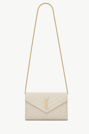 [생로랑] 모노그램 엔벨로프 체인 월렛 377828