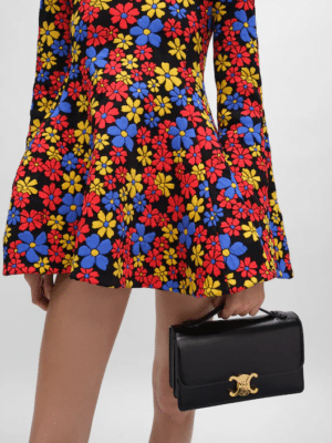 [셀린느] 미디엄 트리옹프 폴리오 - 샤이니 카프스킨 L102U3D82