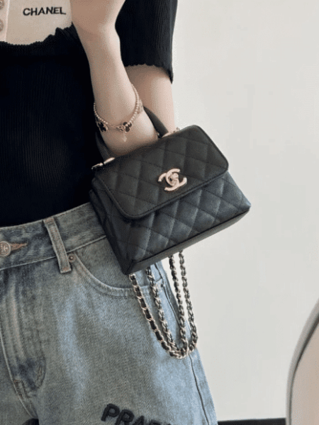 [샤넬] 코코핸들 미니 탑핸들 체인백 AP4245