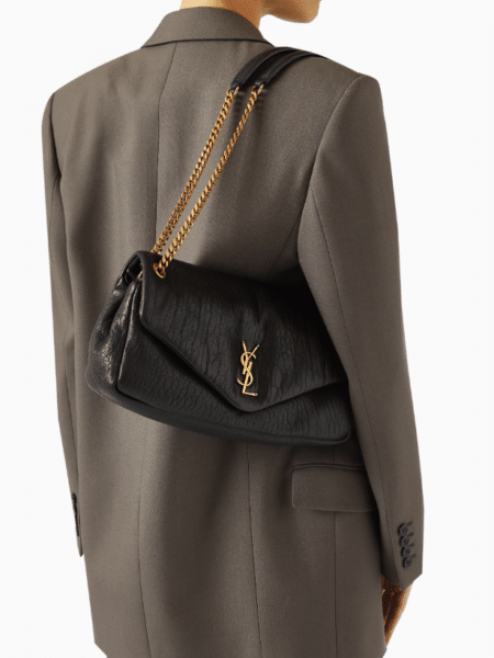 [생로랑] 그레인 램스킨 소재의 CALYPSO 미디엄백 800916