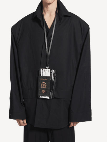 [발렌시아가] 패스포트 폰 홀더 블랙 7877332