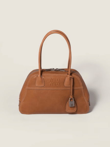 [미우미우] 미우 비반트(Miu ViVant) 레더 보울링백 5BB199 (3 COLOR)