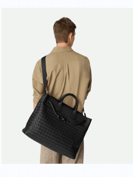 [보테가베네타] 안디아모 보이저 디어 스킨 가죽 블랙 827066