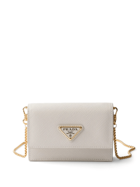 [프라다] 사피아노 레더 체인 카드 케이스 1MR034