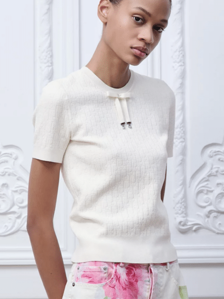 [디올] 오블리크 테크니컬 자카드 반소매 스웨터 DD105 (2 COLOR)