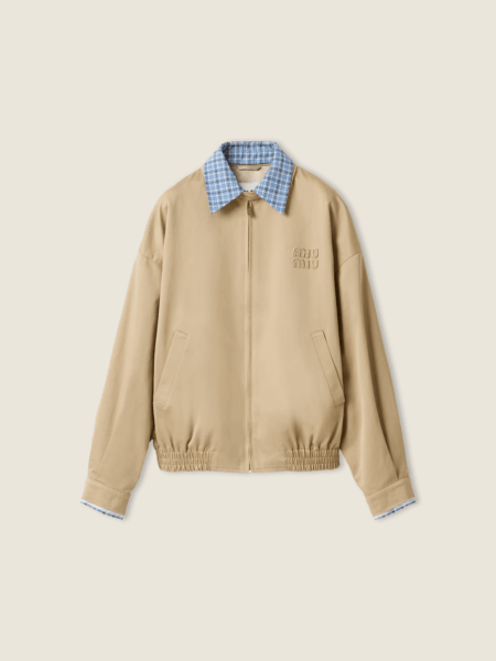 [미우미우] 치노 블루종 재킷