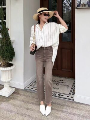 [브루넬로 쿠치넬리] 아이코닉 핏 염색 데님 진