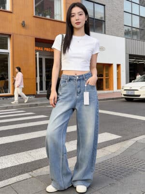 [메종 마르지엘라] 워시드 데님 진