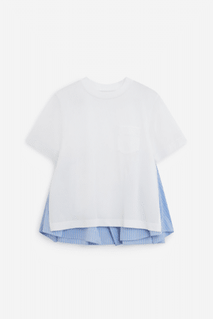 [사카이] 레이어드 디테일 코튼 티셔츠 (2 COLORS)