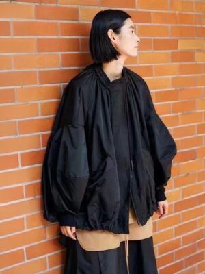[사카이] 드로스트링 디테일 랜턴 슬리브 재킷