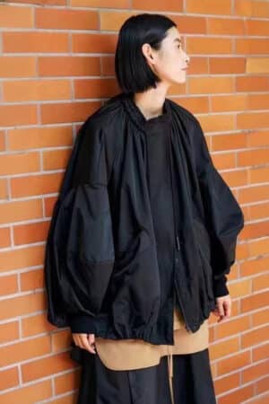 [사카이] 드로스트링 디테일 랜턴 슬리브 재킷