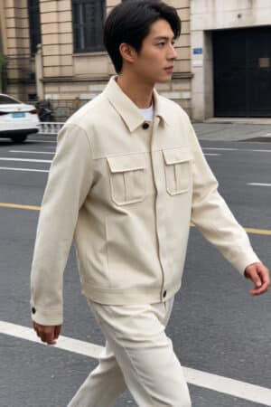 [브루넬로 쿠치넬리] 버튼 프런트 재킷 (2 COLORS)