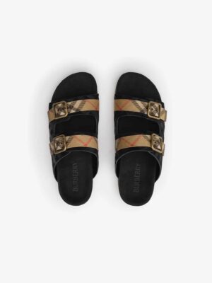 [버버리] 체크 스웨이드 어친 샌들 81188891 (4 COLORS)