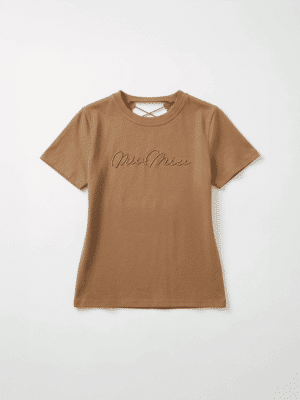 [미우미우] 반소매 티셔츠 (3 COLORS)