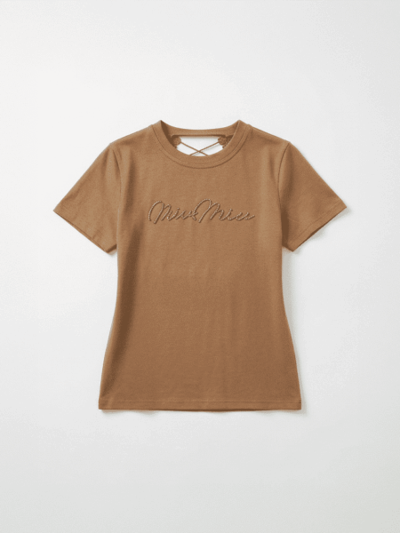 [미우미우] 반소매 티셔츠 (3 COLORS)