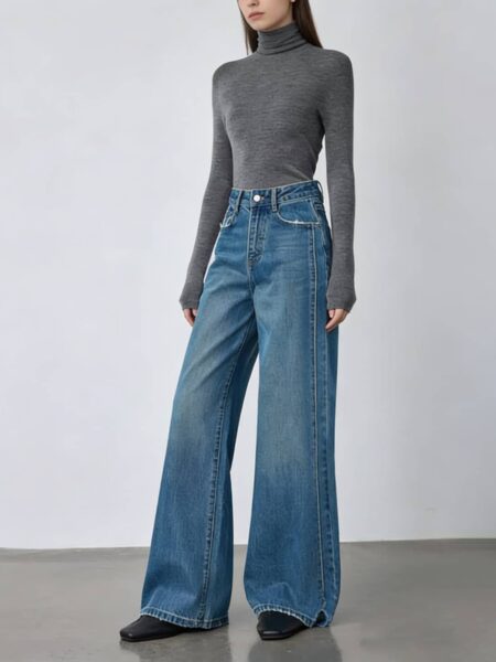 [샤넬] 스트레이트 레그 데님 진