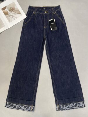 [펜디] 롱 데님 진