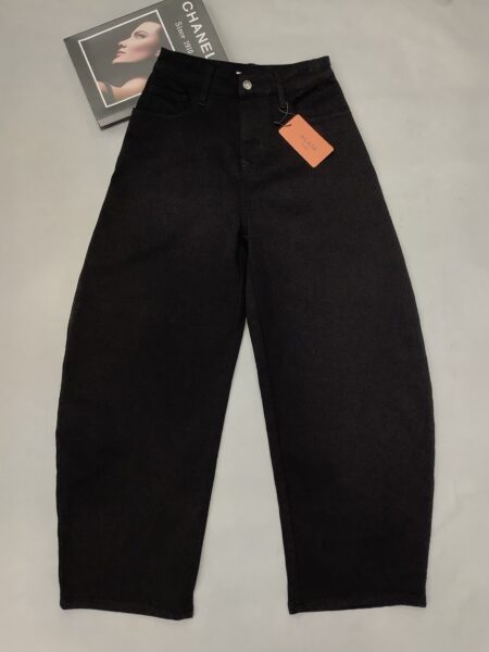 [알라이아] 데님 소재의 라운드 진