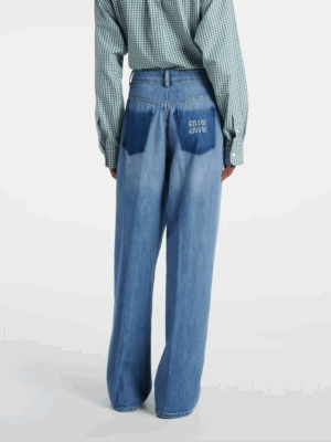 [미우미우] 워시드 데님 진