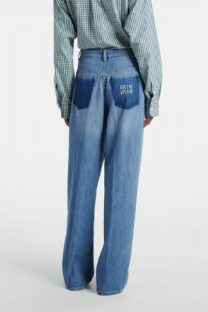 [미우미우] 워시드 데님 진