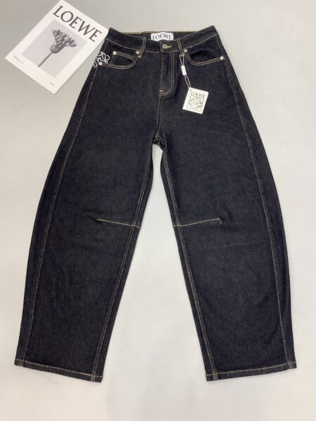 [로에베] 애너그램 배럴 데님 진