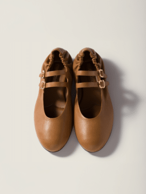 [미우미우] 러플 디테일 나파 레더 발레리나 슈즈 5F579E (4 COLORS)