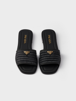 [프라다] 크로셰 디테일 레더 슬라이드 1XX758 (3 COLORS)