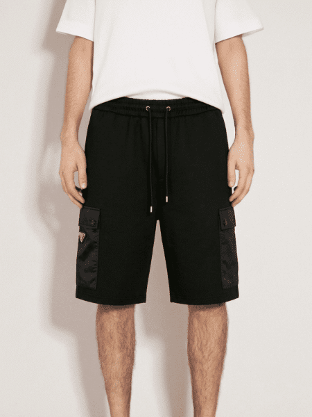 [프라다] 코튼 나일론 포켓 버뮤다 쇼츠