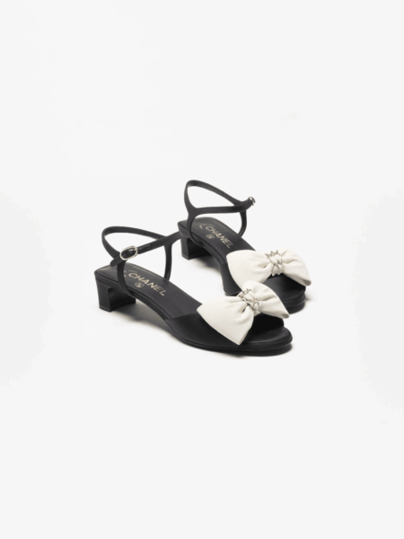 [샤넬] 리본 그로그랭 샌들 G46813