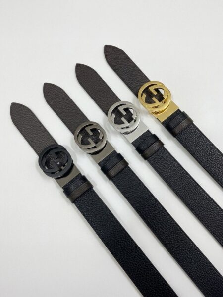 [구찌] GG 버클 레더 벨트 38mm (4 COLORS)