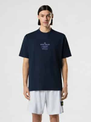 [스톤 아일랜드] ‘Stone’ 프린트 레귤러 핏 티셔츠 (4 COLORS)