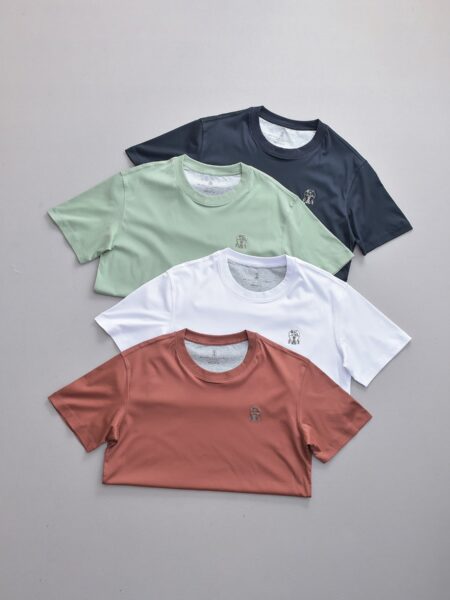 [브루넬로 쿠치넬리] 반소매 크루넥 티셔츠 (4 COLORS)
