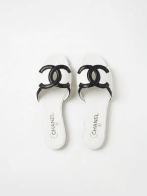 [샤넬] 빈티지 CC 슬라이드 샌들
