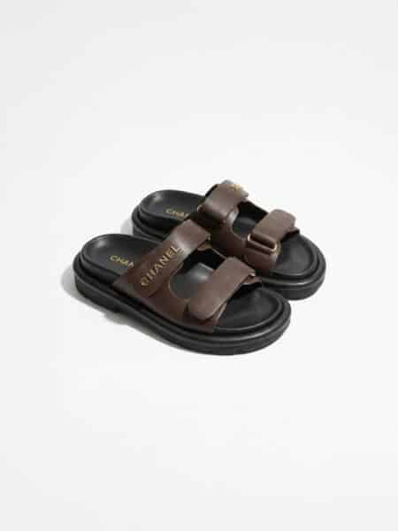 [샤넬] 스웨이드 슬라이드 (4 COLORS)