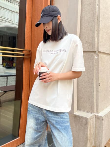 [메종 마르지엘라] 로고 프린트 반소매 티셔츠 (3 COLORS)